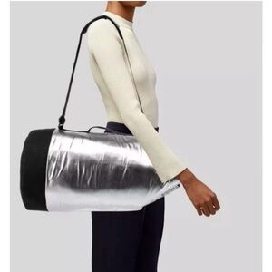 Paco Rabanne - Stylish Silver and Black Women's Weekend Bag NWOT